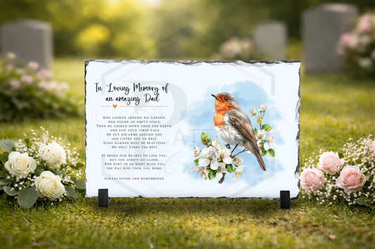 Memorial slate | Robin