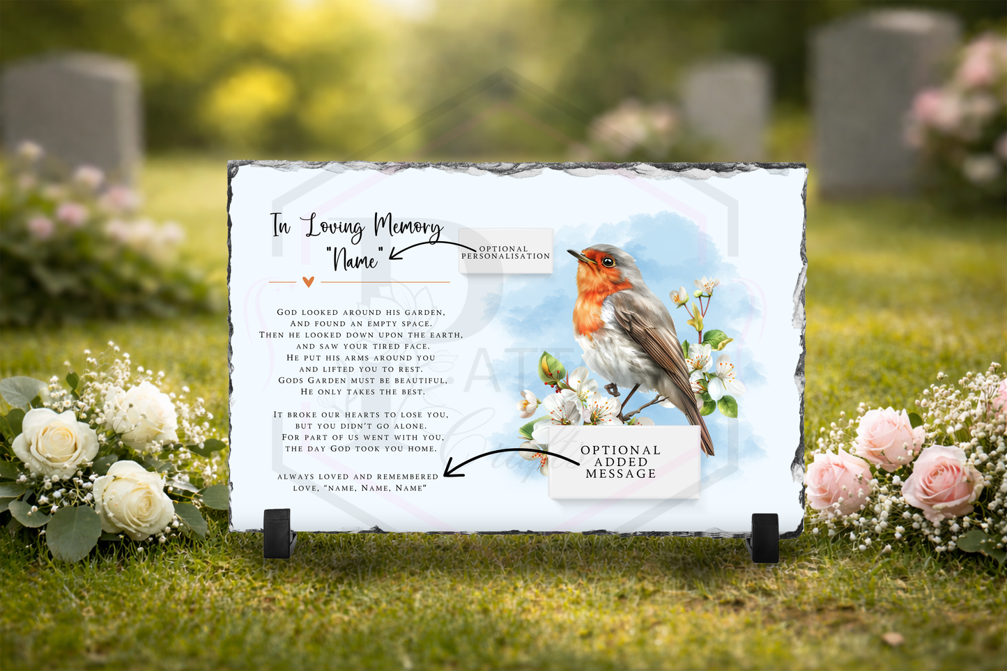 Memorial slate | Robin