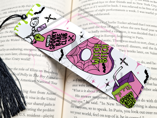 Bookmark | Spooky Babe Club | Metal Bookmark