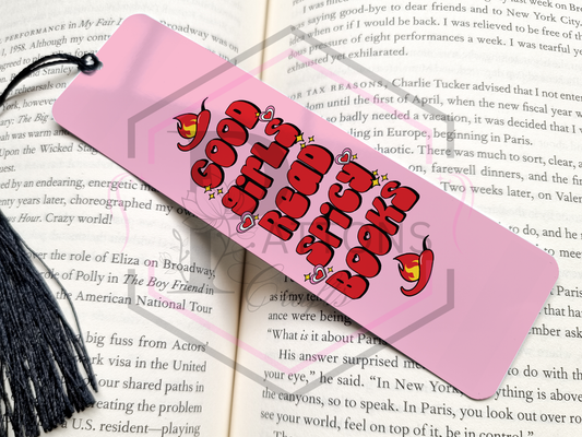 Bookmark | Good Girls ready spicy books | Metal Bookmark