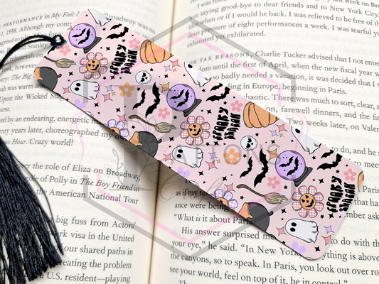 Bookmark | Pink Spooky Season | Metal Bookmarks