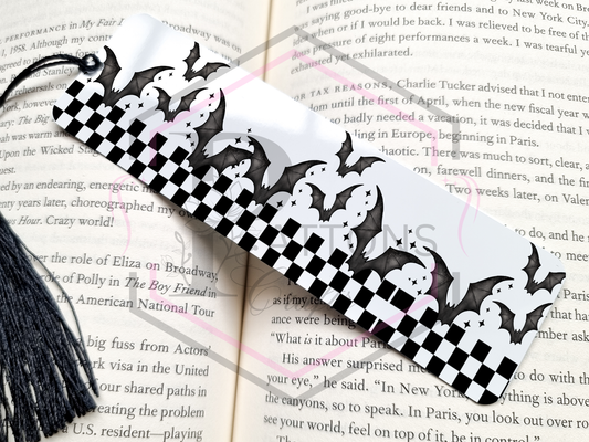 Bookmark | Checked Bat | Metal Bookmark