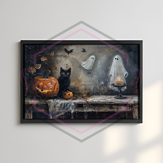 A4 Print | Spooky Kitchen | Landscape unframed print