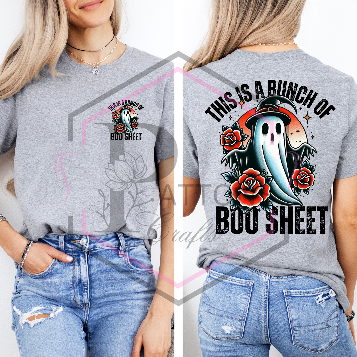 T-Shirt | This is a bunch of boo sheet | Front and back print