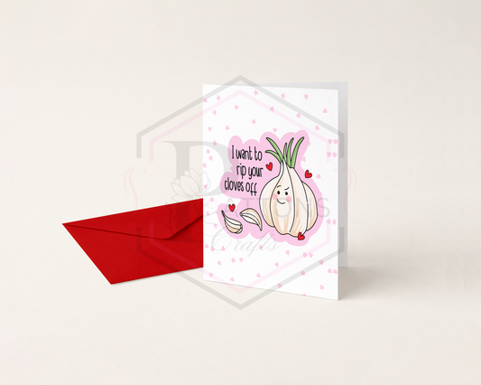 Valentines day card | Cloves off
