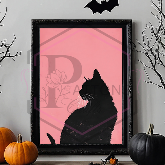 A4 Print | Black Cat | Unframed Print