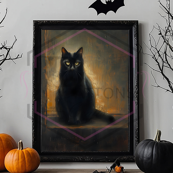 A4 Print | Black cats | Unframed Print