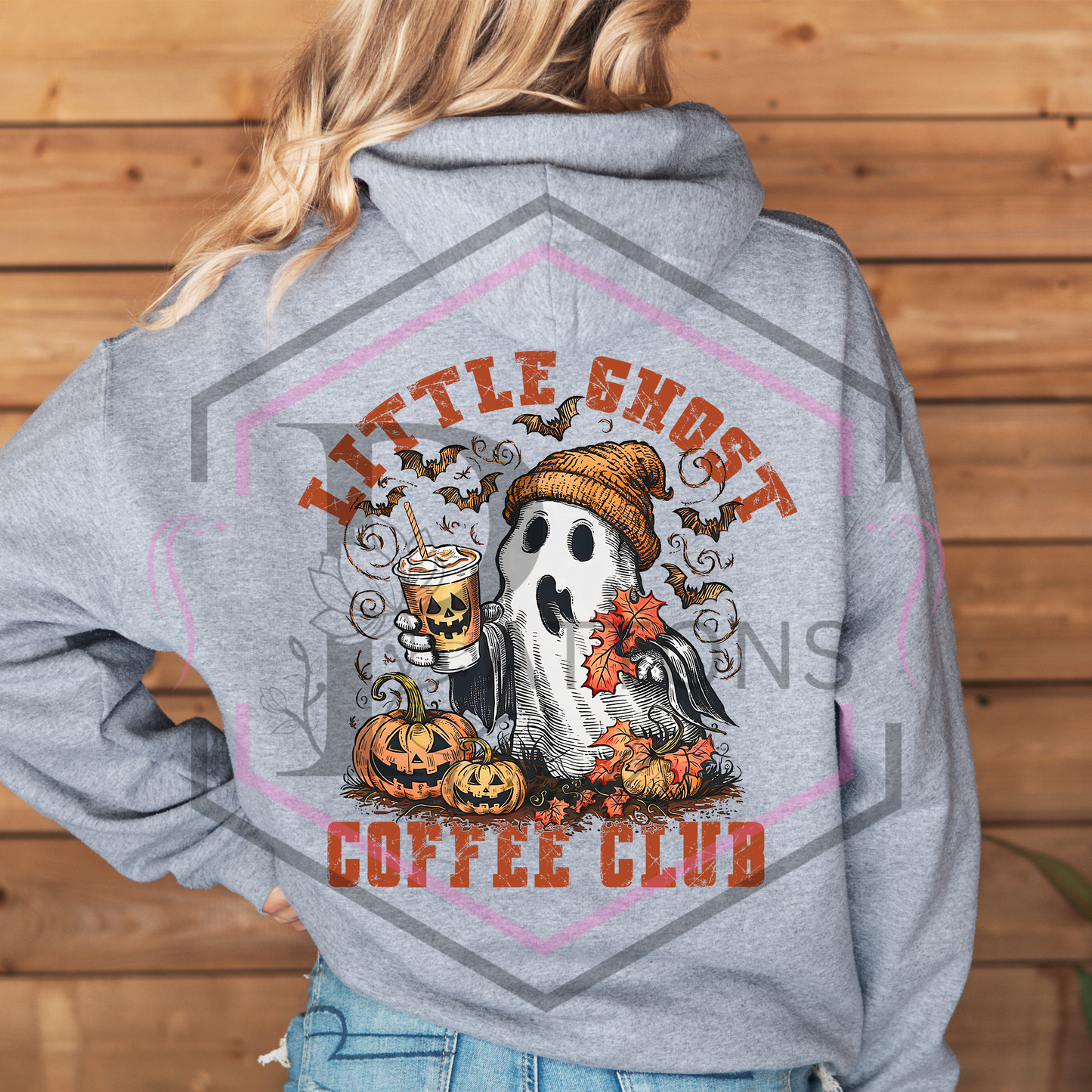 Hoodie | Little ghosts coffee club | Hooded sweatshirt