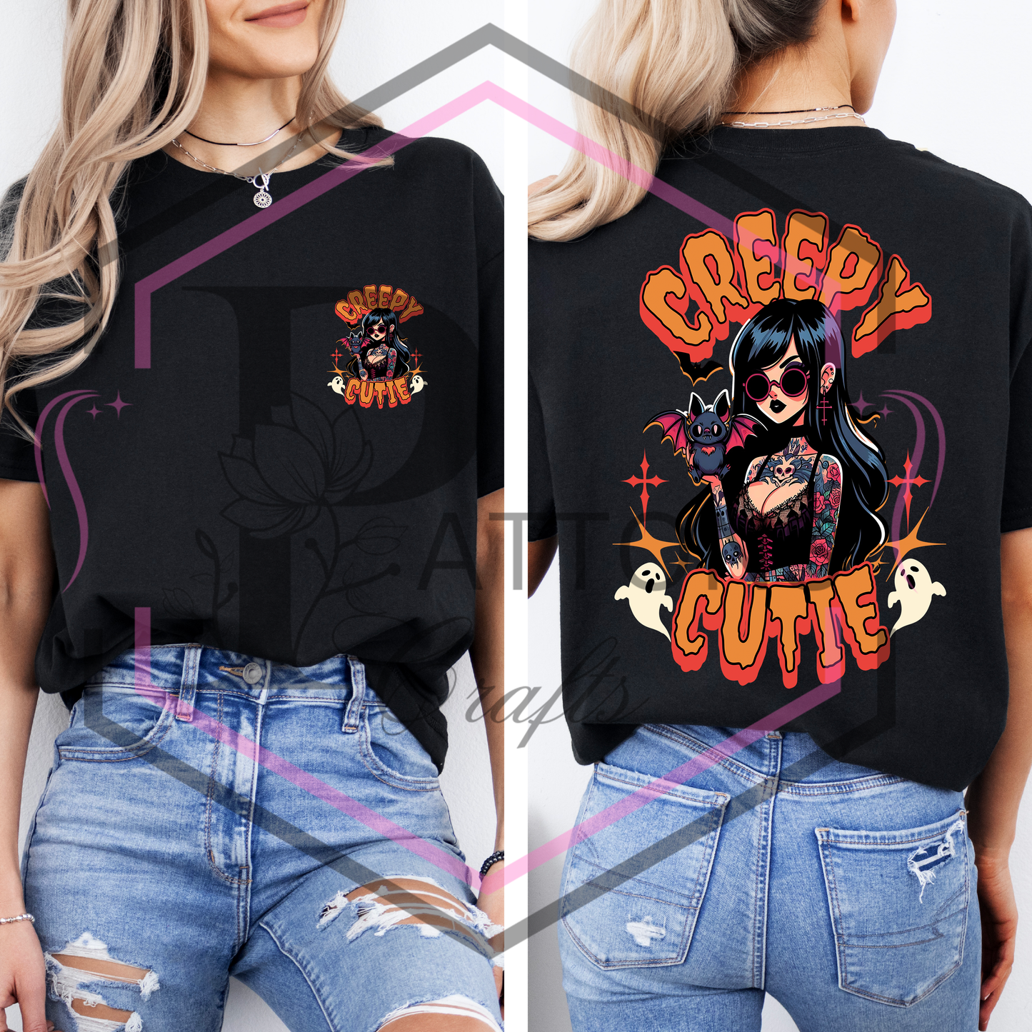 T-Shirt | Creepy Cutie | Front and back printed