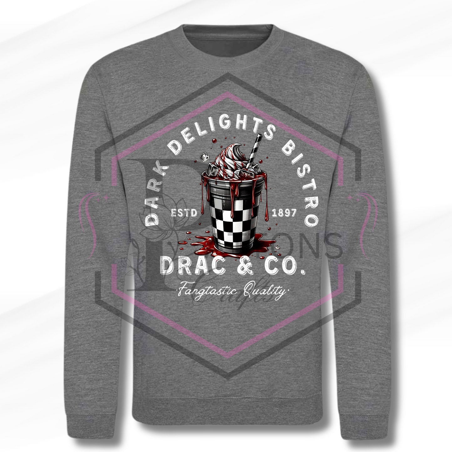 Sweatshirt | Drac & Co | Grey sweatshirt