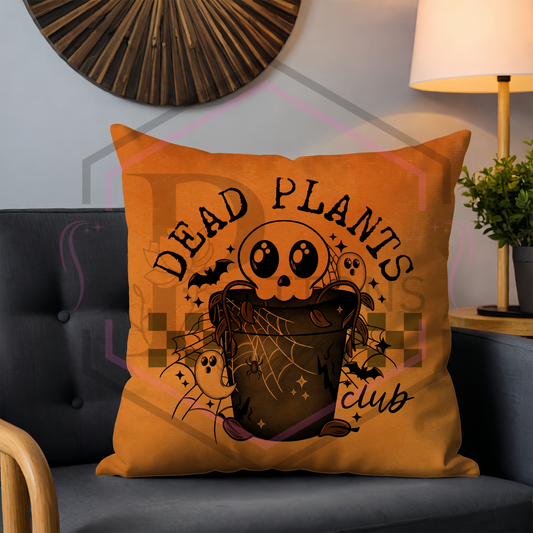 Orange Velvet Cushion | Dead plants club