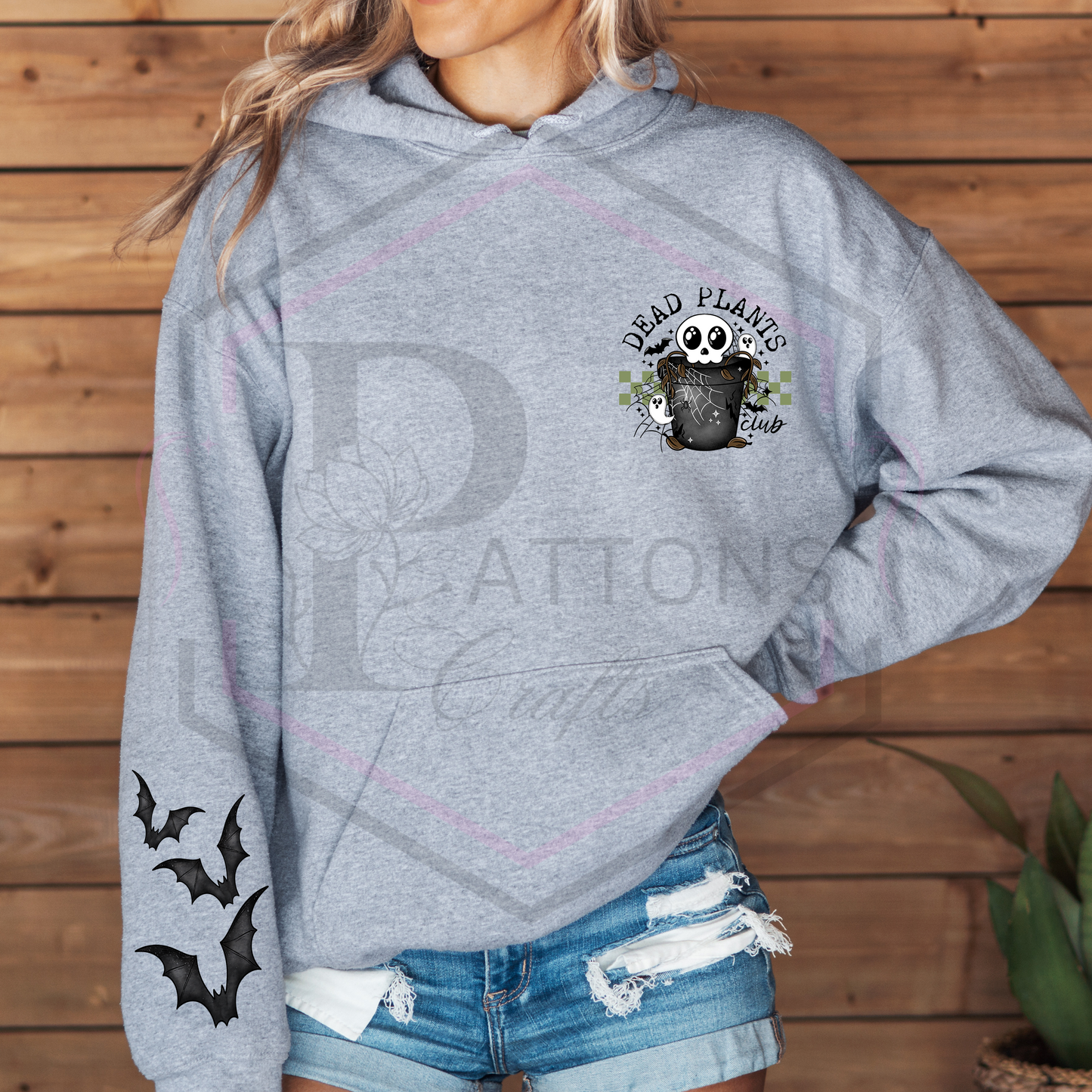 Hoodie | Bat Sleeve | Dead Plants Club | Hooded Sweatshirt