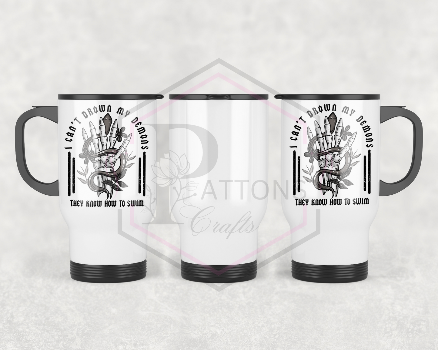 Travel Mug | Drown my Demons | 500ml Travel mug