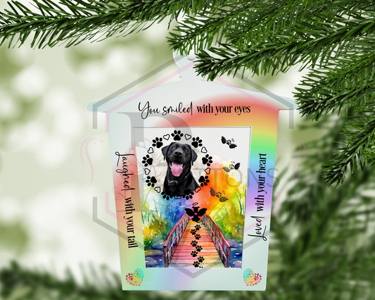 Personalised Photo Pet Memorial Lantern | Tree Hanging memorial decoration