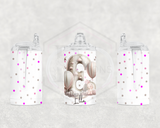 Personalised Sippy cup | toddlers drinkware | Initial design