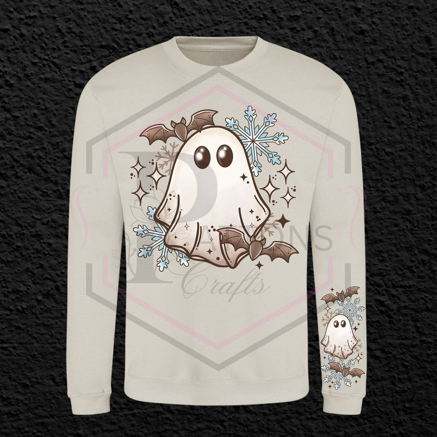 Sweatshirt | Winter Ghost | Sleeve detail