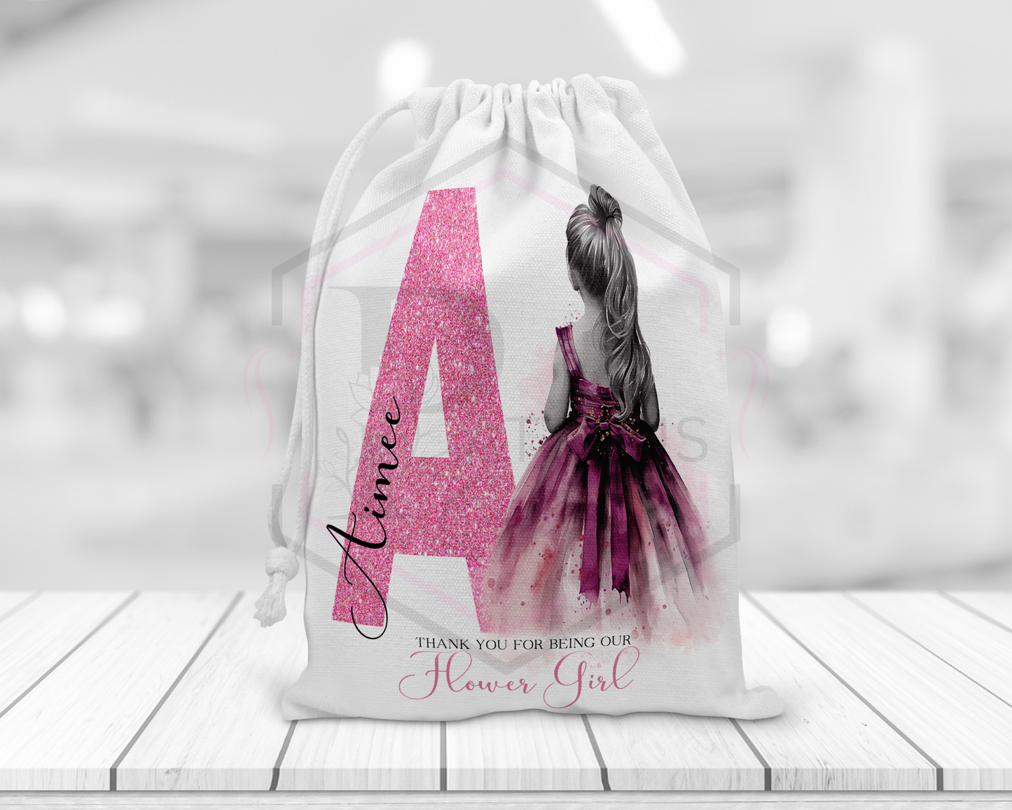 Personalised Wedding Favour Bags | Flower Girl Gift | Multiple Option