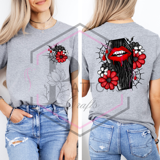 T-Shirt | Floral Coffin | Front & Back print