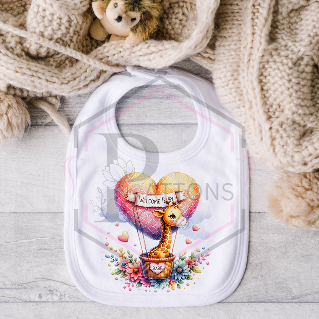 Baby Bib | Welcome Baby girl | Bib