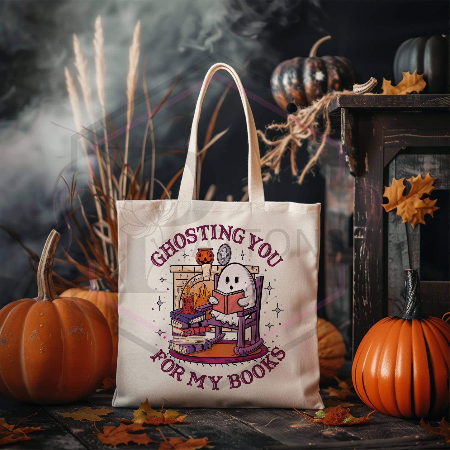 Tote Bag | Ghosting you for my books | Reusable Shopper