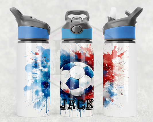 Personalised kids water bottle | Football water bottle