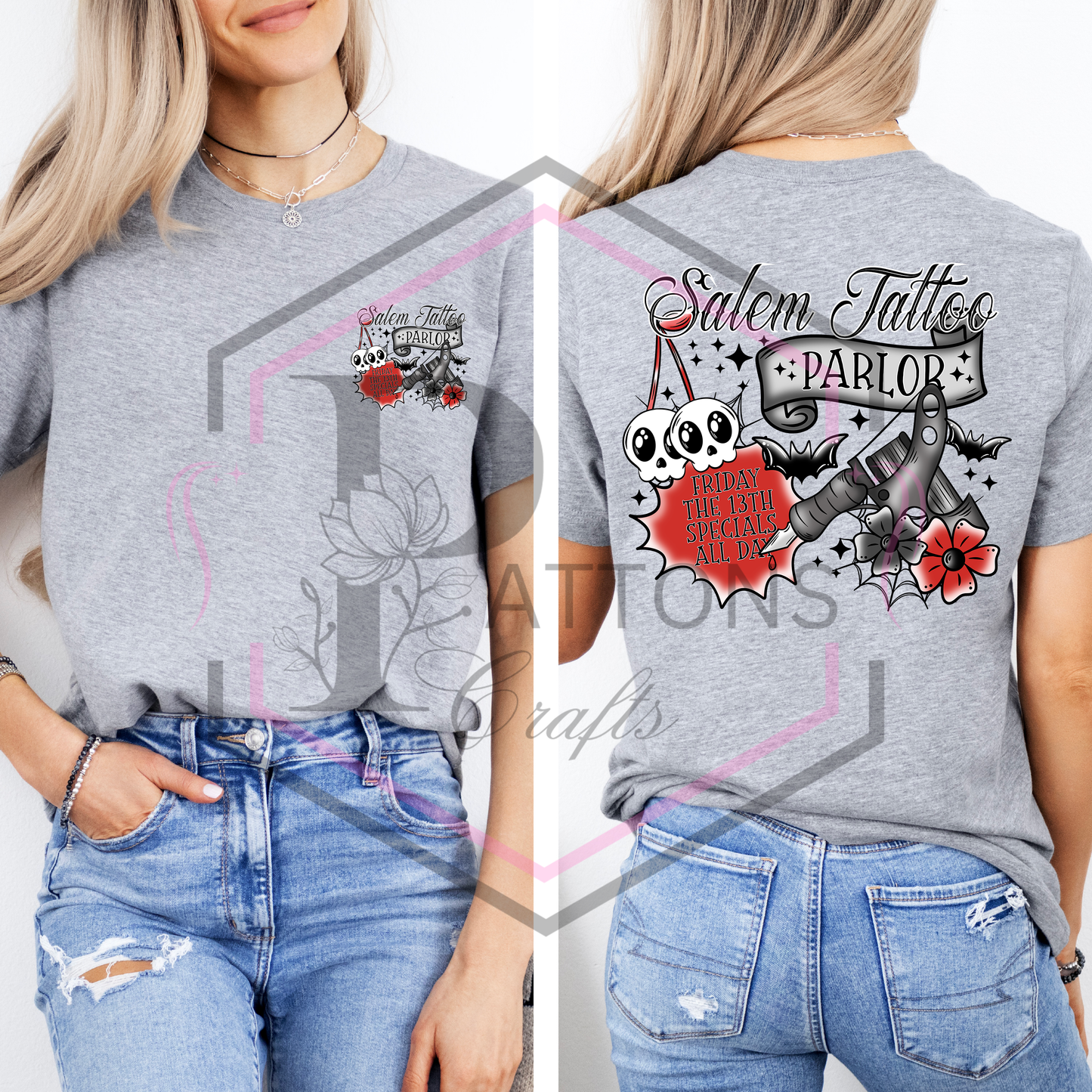 T-Shirt | Salem tattoo parlour | Front and back print