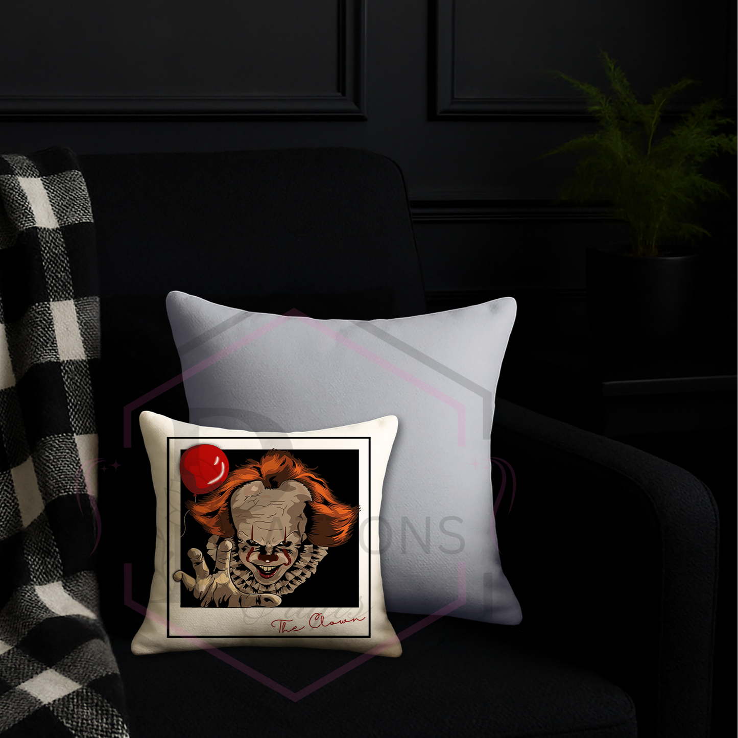 Mini Polaroid Cushion | The Clown