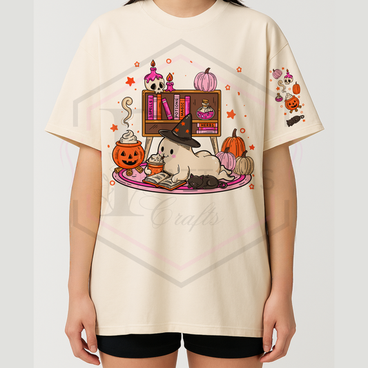 Oversized t-shirt | Pumpkin frappes and paperbacks | Multiple colour options