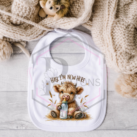 Baby Bib | I'm new here | Bib