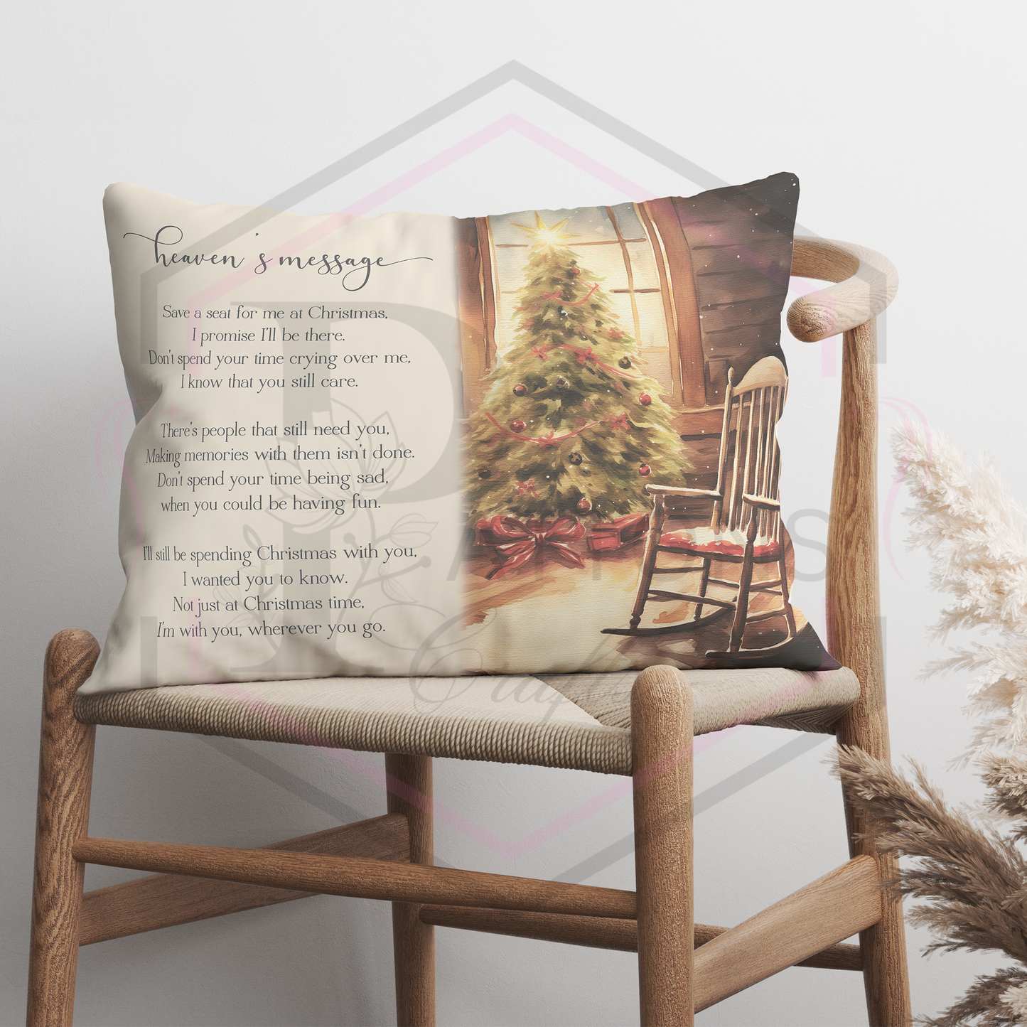 Heavens Message | Christmas Cushion | Memorial Cushion