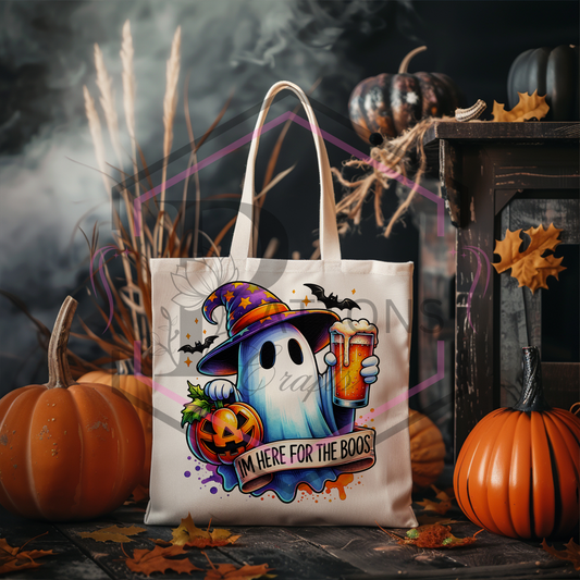 Tote bag | Here for the boo's | Reusable Shopper