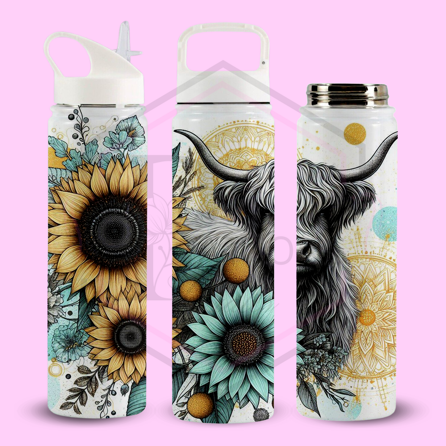 Thermal water bottle | Highland Cow