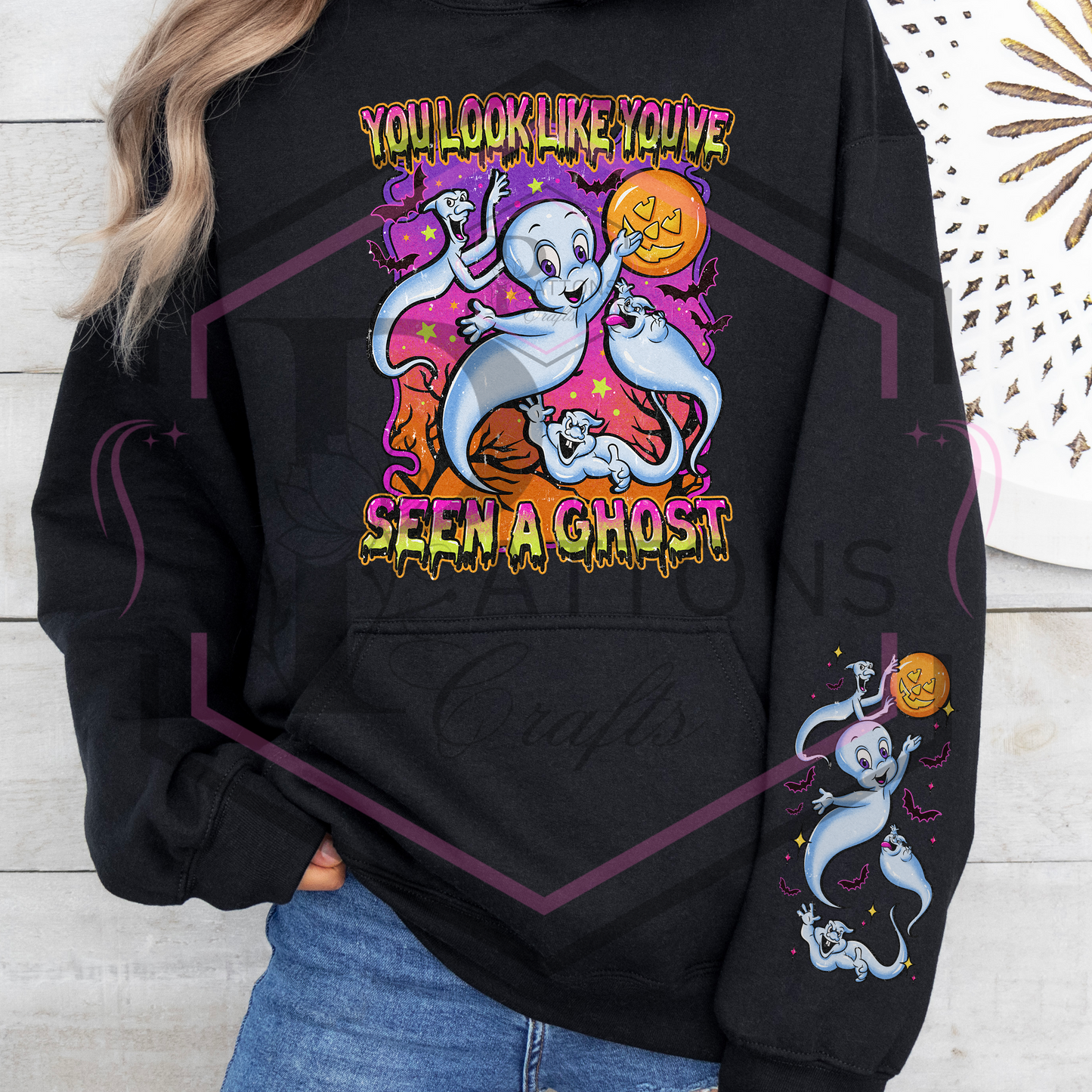 Hoodie | Seen a ghost | Hooded sweatshirt