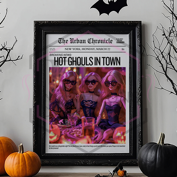 A4 Print | Hot Ghouls in town | Unframed Print