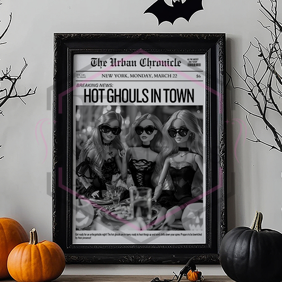 A4 Print | Hot ghouls | Black and white | Unfamed Print