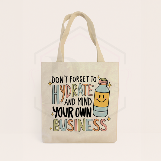Tote bag | Hydrate & mind your business