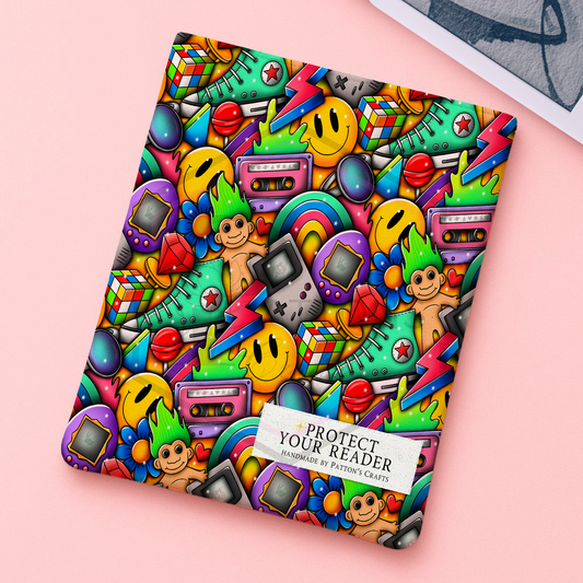 Kindle/ipad sleeve | Retro | Fabric tech cover