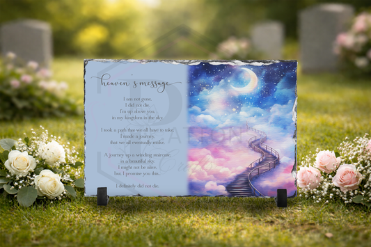 Memorial slate| Heavens Message | 20x30cm