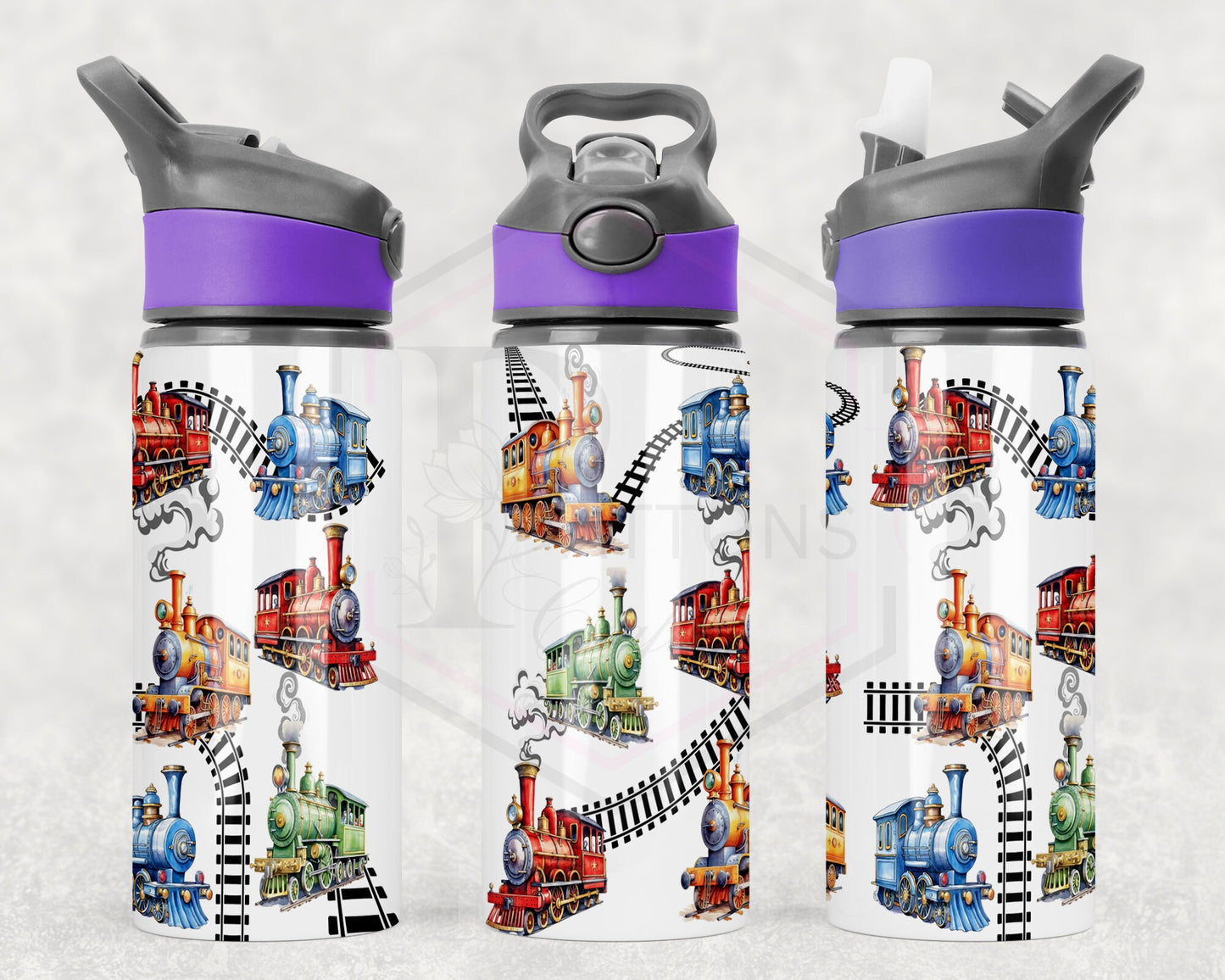 Kids Water Bottle | Trains | Personalised water bottle