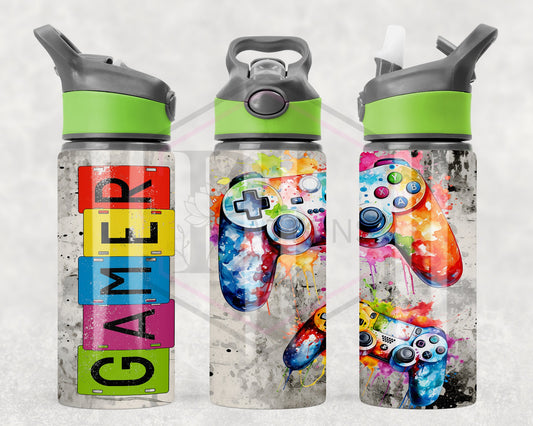 Kids water bottle | Gamer | Personalised kids bottle