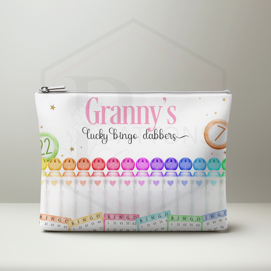 Bingo dabber bag | Zipped carry bag | Grannys bingo bag