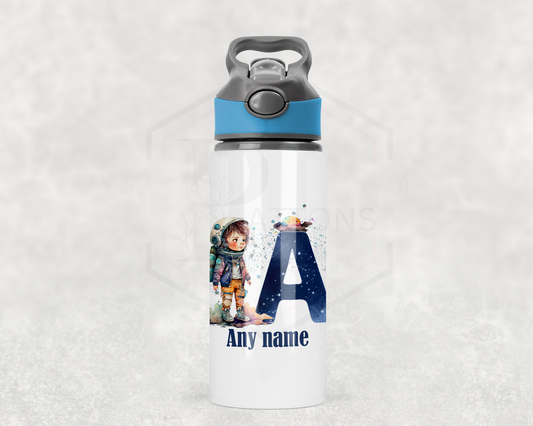 Personalised Kids water Bottle | Space boy water bottle