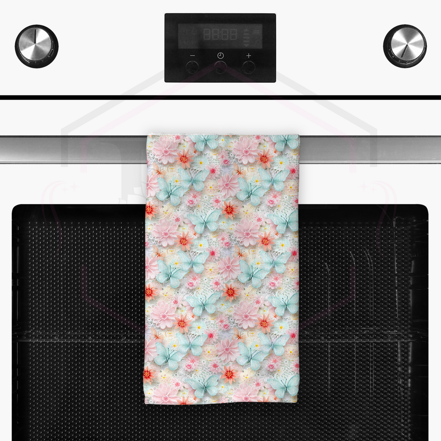 Tea towel | 3D effect butterfly kitchen towel