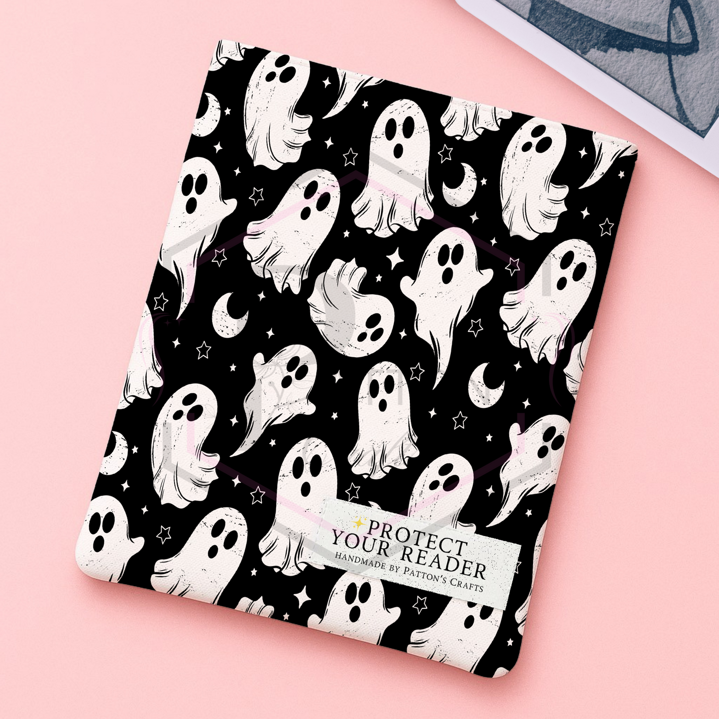 Kindle/ipad sleeve | Flying ghosts | Fabric tech cover