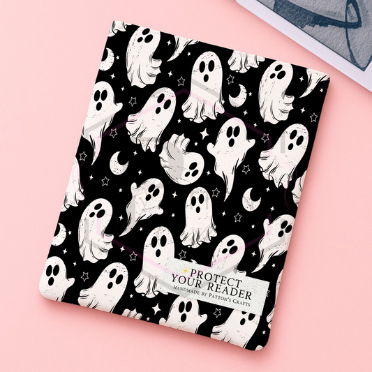 Kindle/ipad sleeve | Flying ghosts | Fabric tech cover