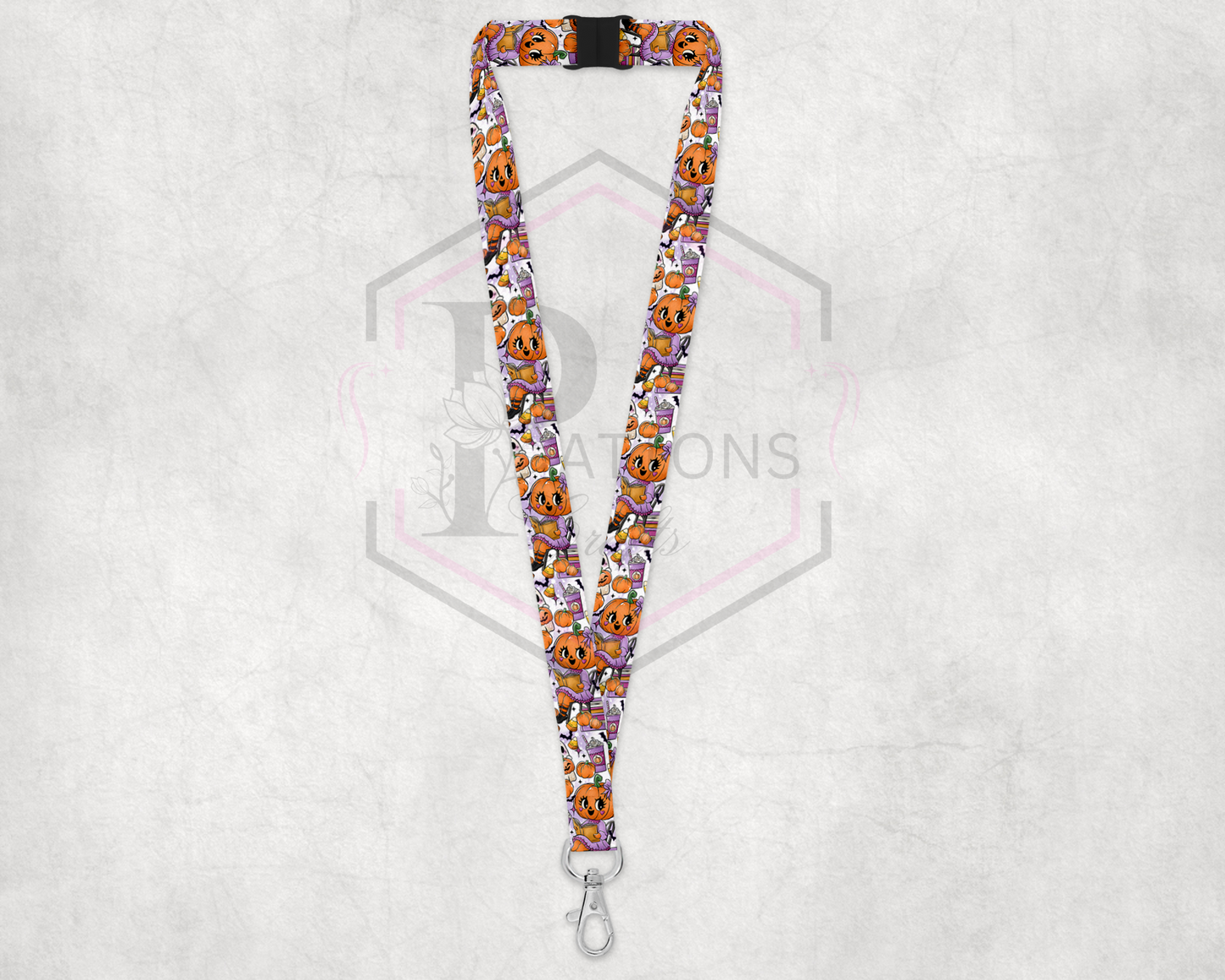 Pumpkin Latte Lanyard | Breakaway lanyard