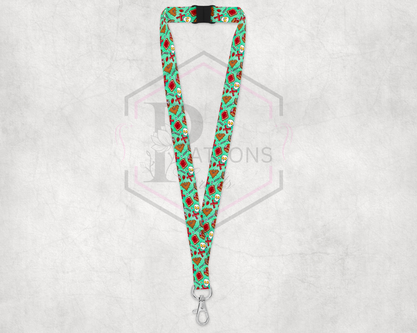 Spooky Breakfast Lanyard | Breakaway Lanyard