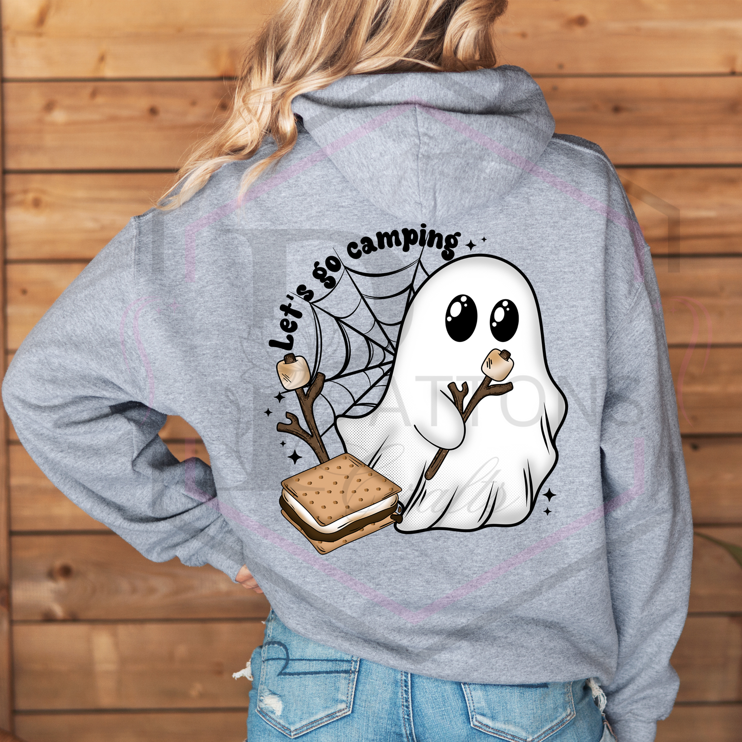 Hoodie | Lets go camping | Hooded sweatshirt