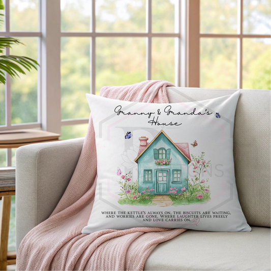 Grandparents Personalised Cushion – Nanny Granda Gift