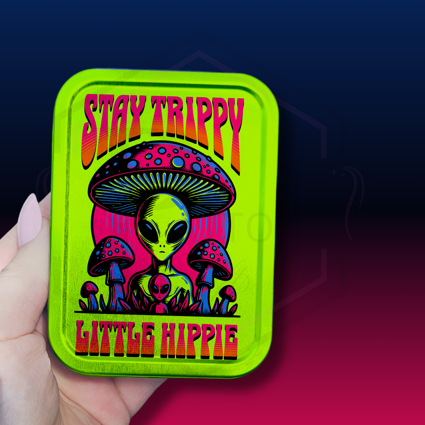 Tobacco Tin | 2oz Tin | Stay Trippy